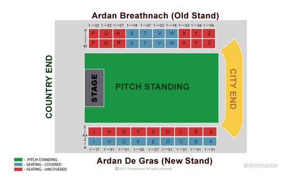 Bruce Springsteen Seating Chart