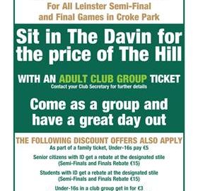 Tickets for Leinster Hurling Final