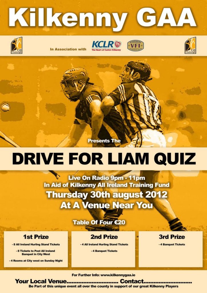 Play Your Part in the Quest for All Ireland Glory! Drive for Liam Quiz