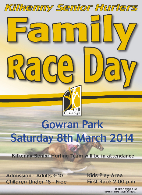 Kilkenny Senior Hurler’s Race Day Next Weekend