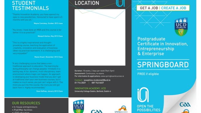 UCD and GAA Entrepeneurship Programme