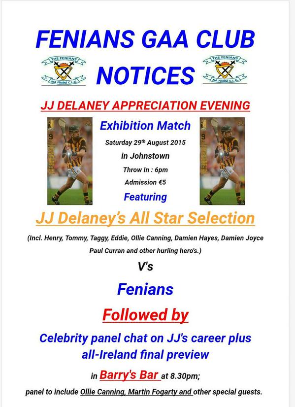 J J Delaney Appreciation Event This Evening