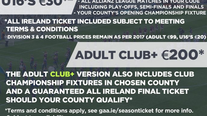 2018 Season Ticket Now On Sale
