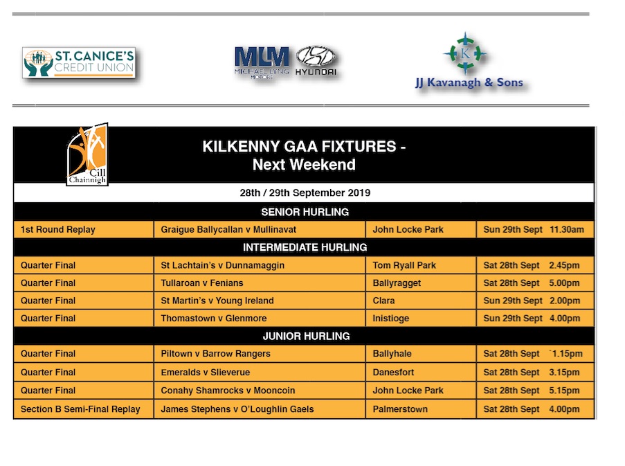 Upcoming Fixtures