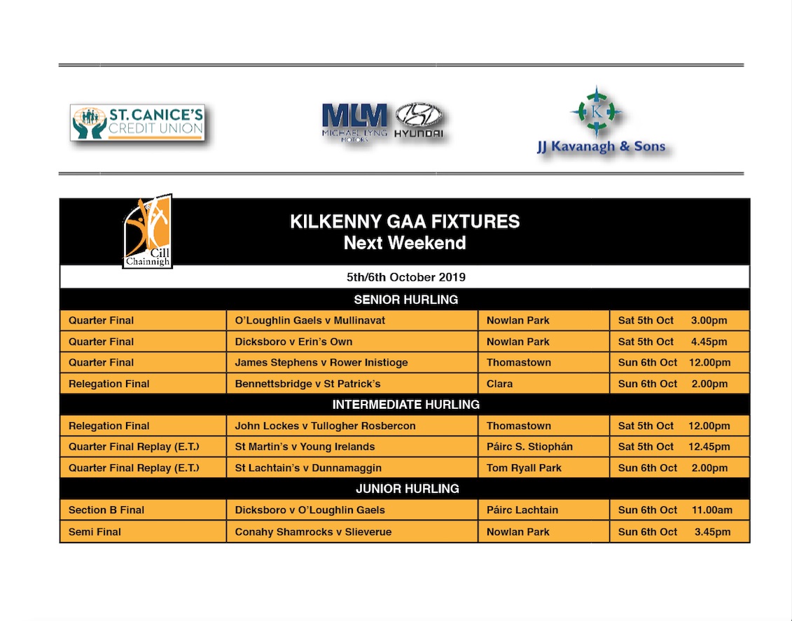Upcoming Fixtures