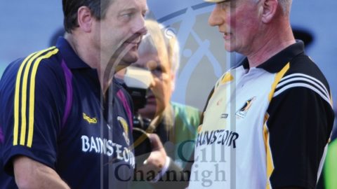 John Meyler congratulates Brian Cody after the Leinster Final July 2008. (John McIlwaine)