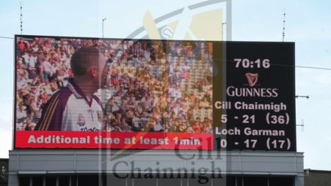 Final Scoreboard at Leinster Final. (Eoin Hennessy)