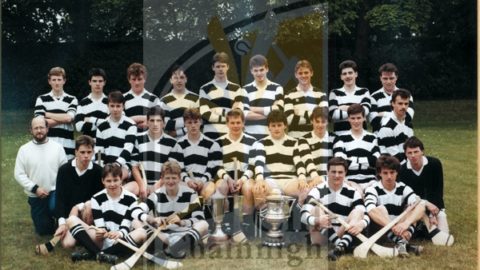 Back: Eddie Dwyer, Philip Larkin, JJ Drennan, Clive Kenny, Ger Power, Pat Purcell, Philip Carroll, Sean Ryan, Joe Dermody. Middle : Tommy Lanigan (Coach), Niall Skehan, Brian Hanrahan, PJ Delaney, Noel Maher (Capt.), Barry Power (Vice Capt.), Andy Comerford, Ted Carroll, Eugene Somers. Front: Michael Owens, Larry Mahony, Tobias White, Canice Brennan, David Walsh, Conor Manogue. Absent: John McNena, Martin Carey