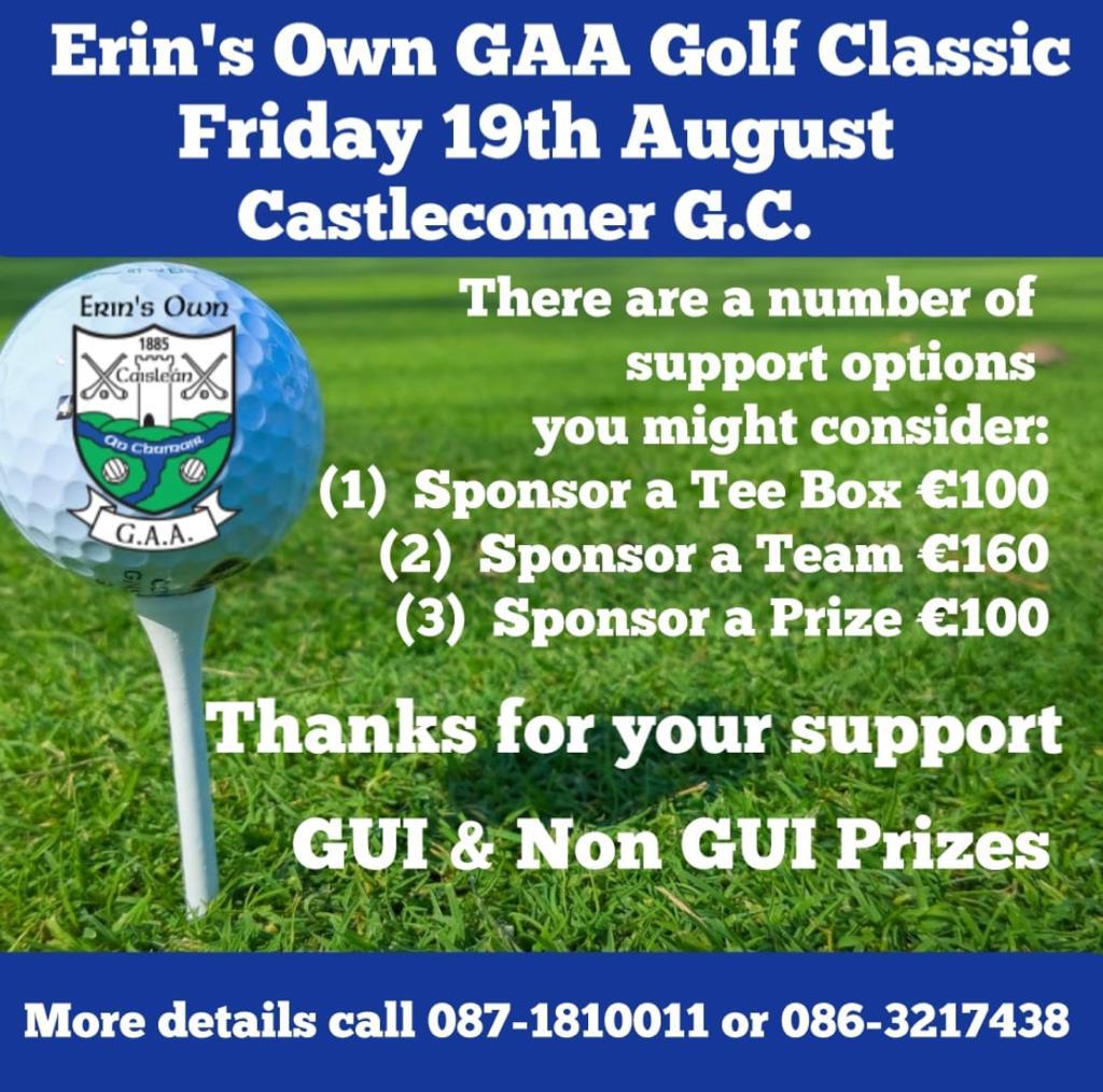 Erins Own GAA Golf Classic