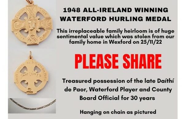 All-Ireland medals stolen