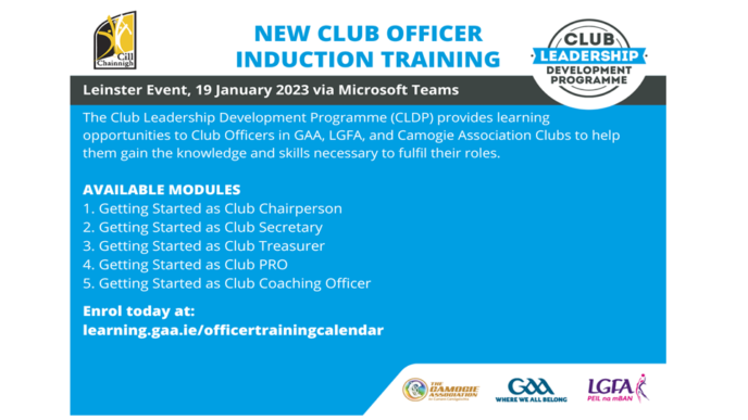 New Club Officer Induction Training