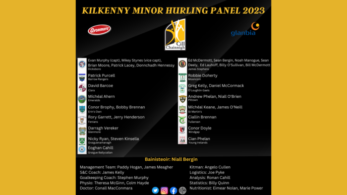 2023 Kilkenny Minor Hurling Panel