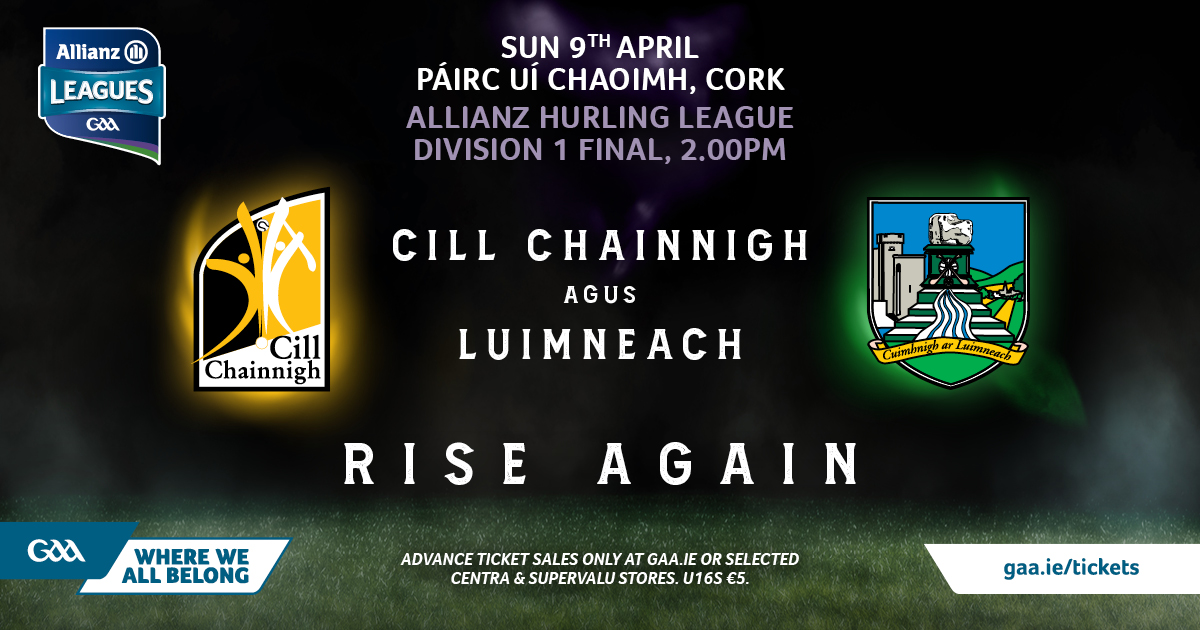 Kilkenny Team to Play Limerick in the Allianz Hurling League Final named