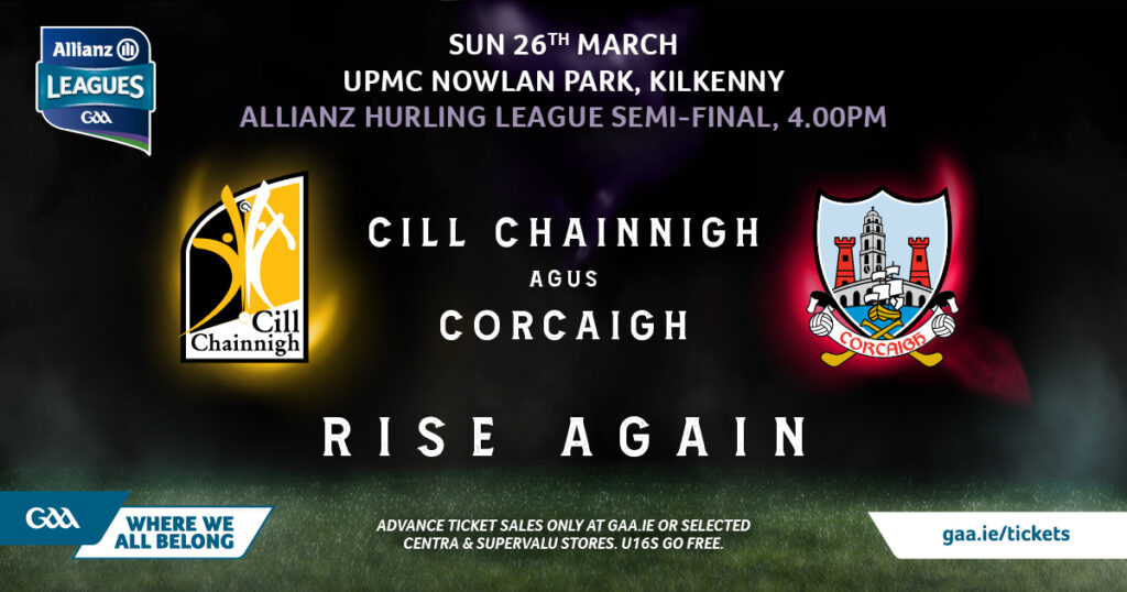 Kilkenny Senior Team to Play Cork in the Allianz NHL semi-final named