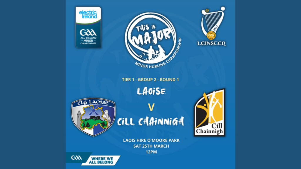 Kilkenny Minor Team to play Laois named