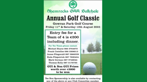 Shamrocks Ballyhale Annual Golf Classic