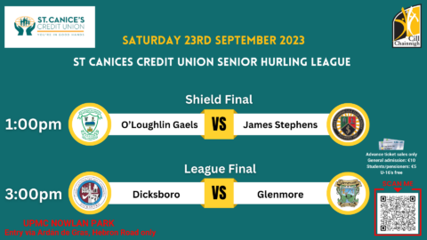 St Canice’s Credit Union Senior Hurling League & Shield Finals