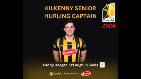 Paddy Deegan to captain Kilkenny in 2024