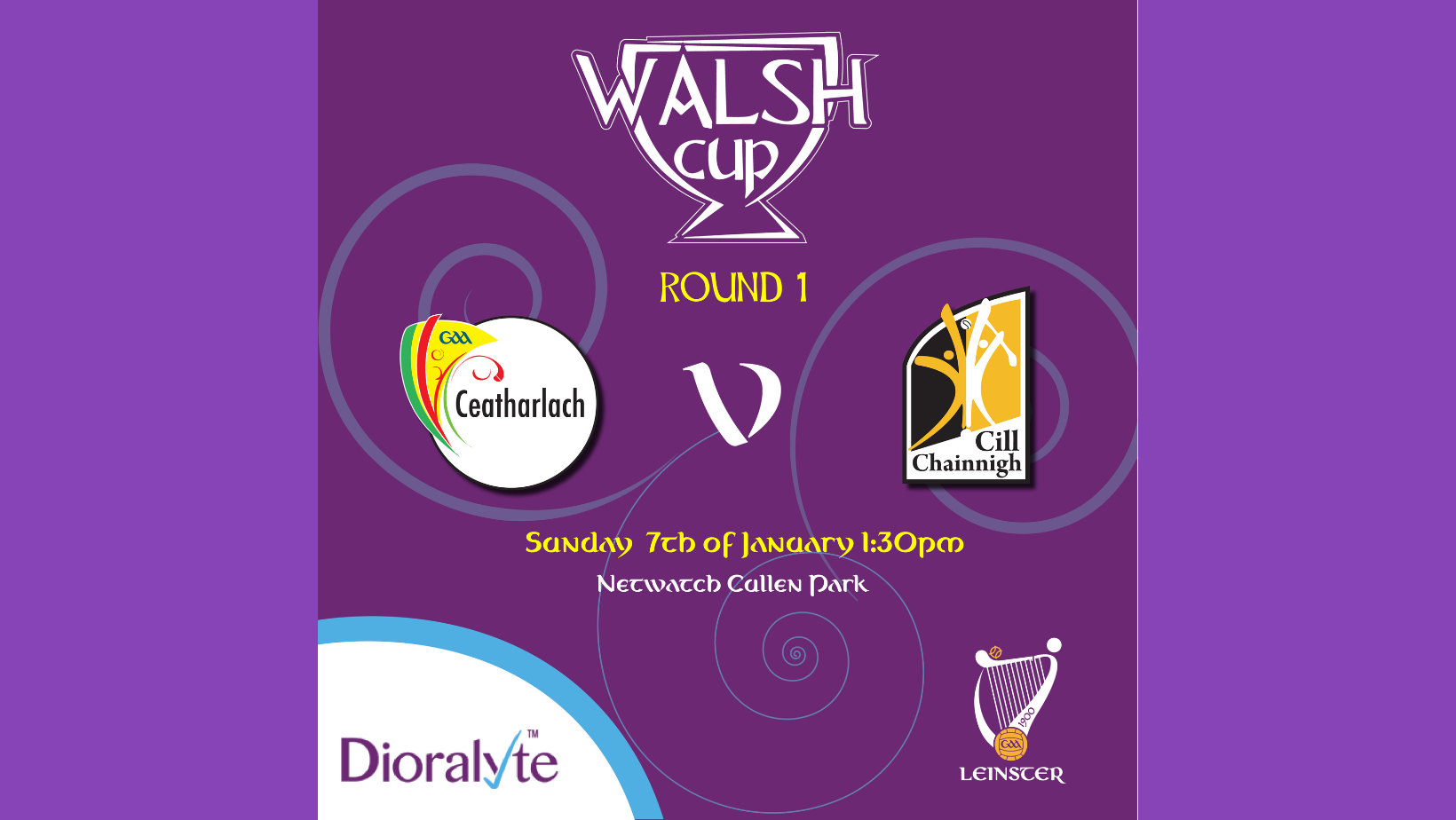 Walsh Cup 2024 – Carlow v Kilkenny – Sunday 7th January 2024