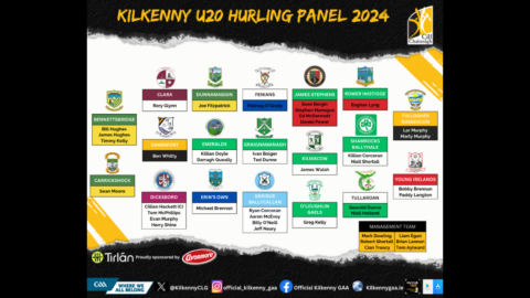 Kilkenny U20 Hurling Panel 2024