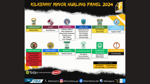 Kilkenny Minor Hurling Panel 2024