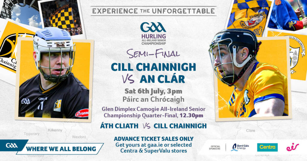 Kilkenny Team for the All-Ireland Senior Hurling Championship Semi-final Named