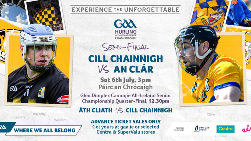 Kilkenny Team for the All-Ireland Senior Hurling Championship Semi-final Named
