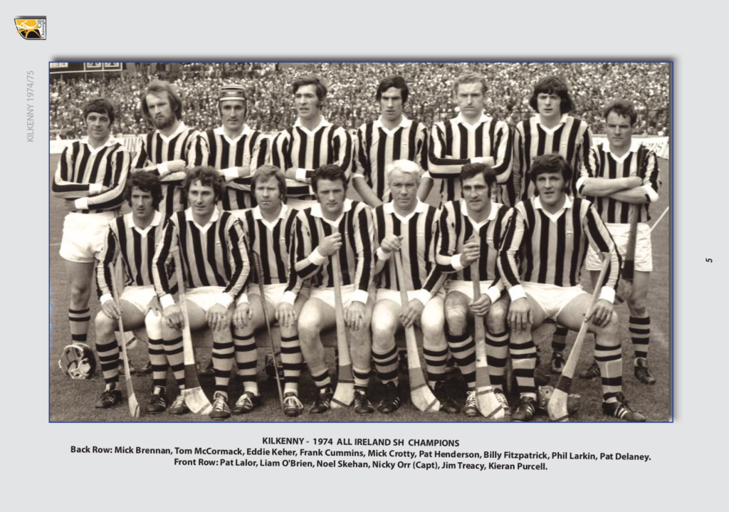 Kilkenny 1974 & 1975 All-Ireland Senior Hurling Champions to be honoured at County Final