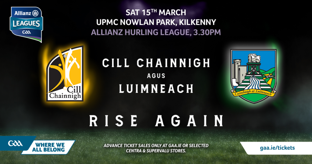 Rescheduled Allianz Hurling League Round 4: Kilkenny team vs Limerick named