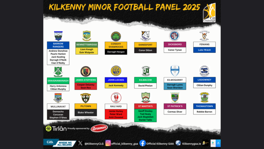 Kilkenny Minor Football Panel 2025