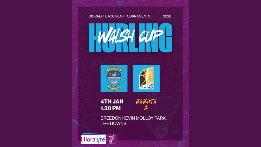 Dioralyte Walsh Cup Returns for 2026: Round 1 – Westmeath v Kilkenny