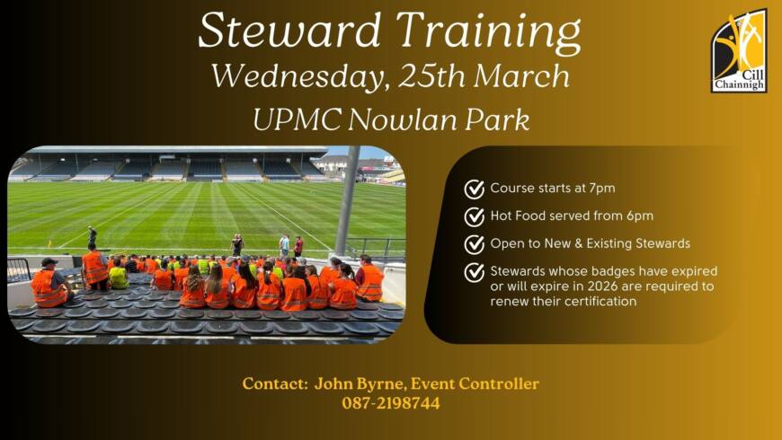 Steward Training Course