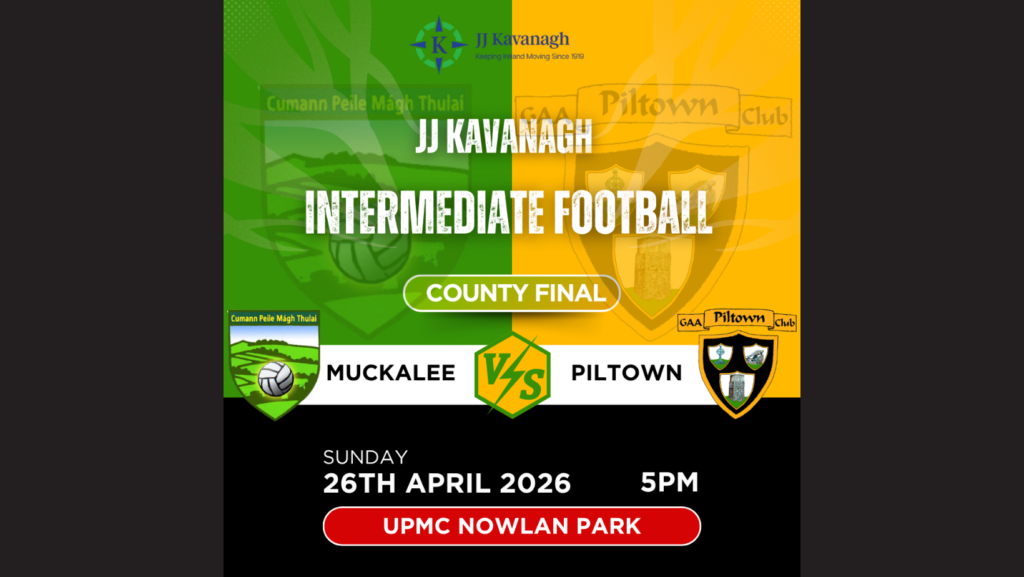 JJ Kavanagh Intermediate Football Co Final Postponed