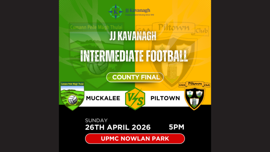 JJ Kavanagh Intermediate Football Co Final Postponed